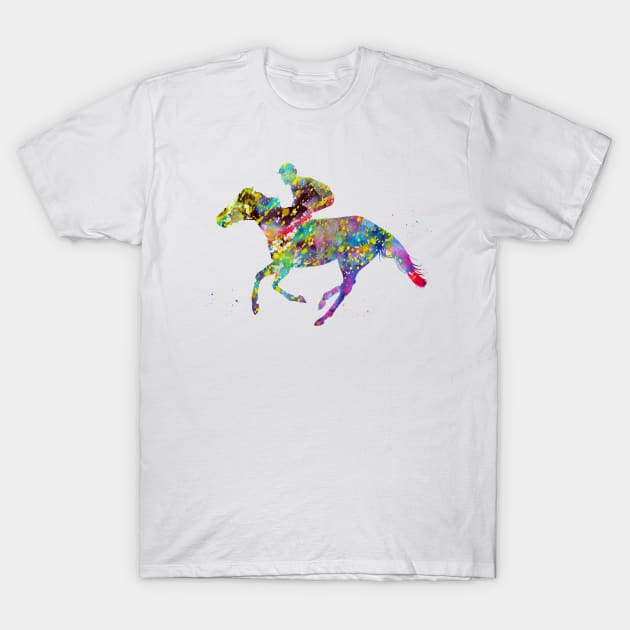 Horse Racing T-Shirt by erzebeth